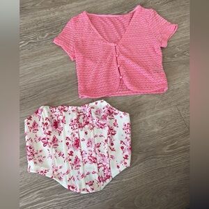 SHEIN tops pink